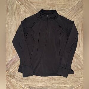 Athleta Black Long Sleeve Lightweight 1/2 zip jacket